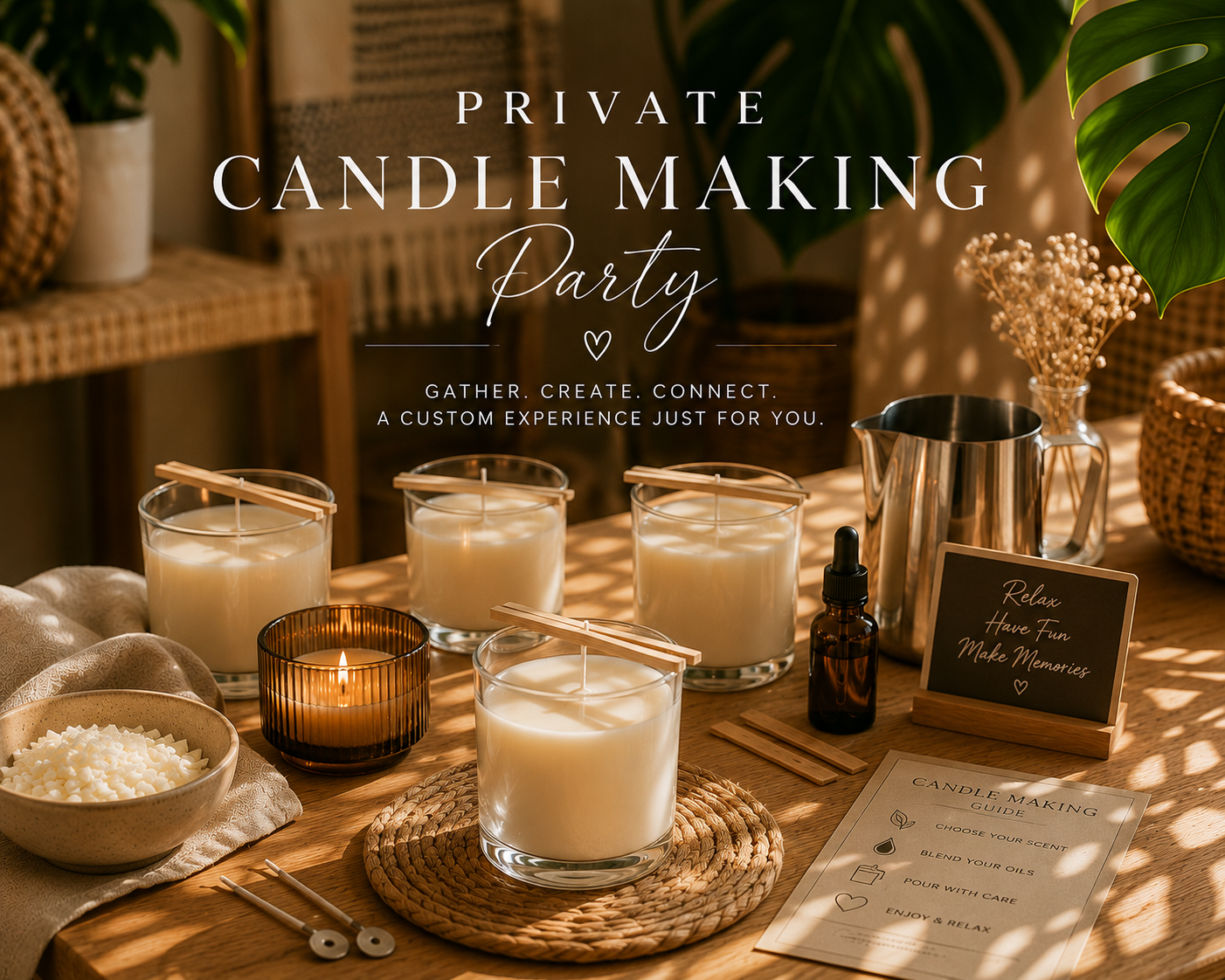 Private Private Party Candle Making Experience